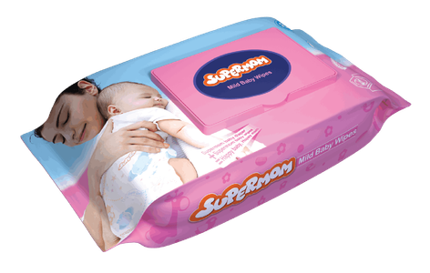Supermom Premium Mild Baby Wipes - 20 pcs